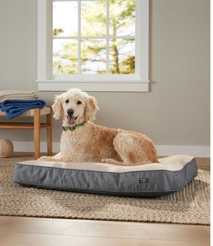 L.L.Bean | Premium Fleece Dog Bed, Rectangular