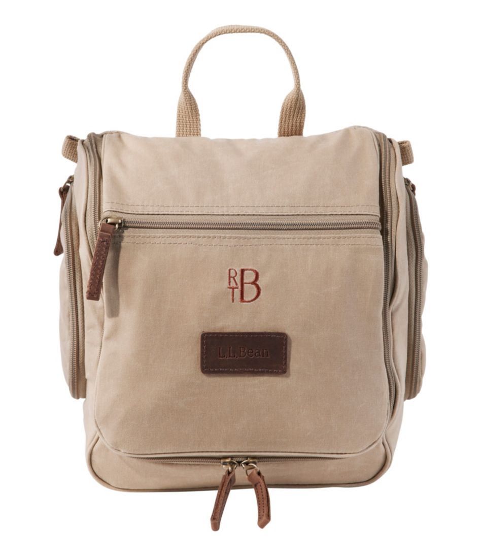 L.L.Bean | Waxed-Canvas Personal Organizer Toiletry Bag, Medium