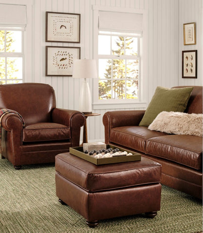 L.L.Bean | Bean's Leather Lodge Sofa