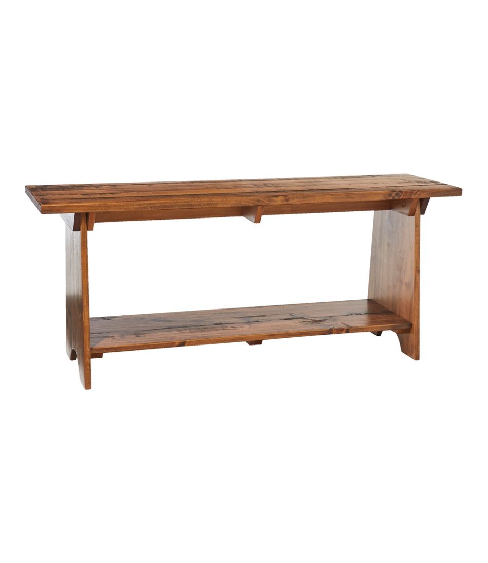 L.L.Bean | Rustic Wooden Mudroom Bench, Large