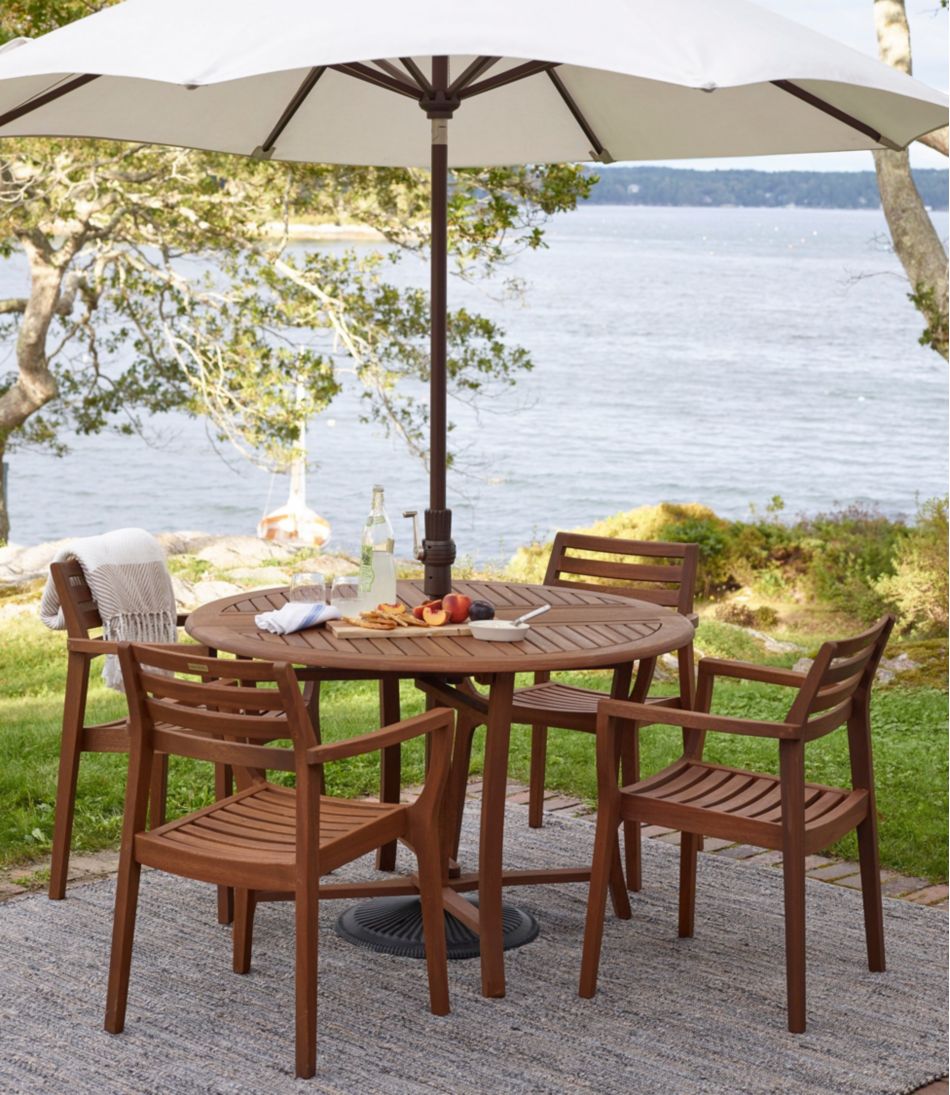 L.L.Bean | Eucalyptus Stacking Chairs, Set of Four