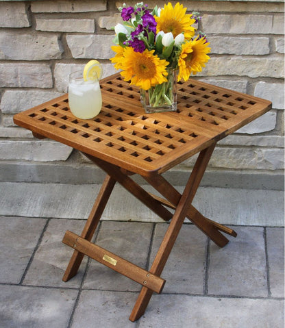 L.L.Bean | Eucalyptus Folding Side Table