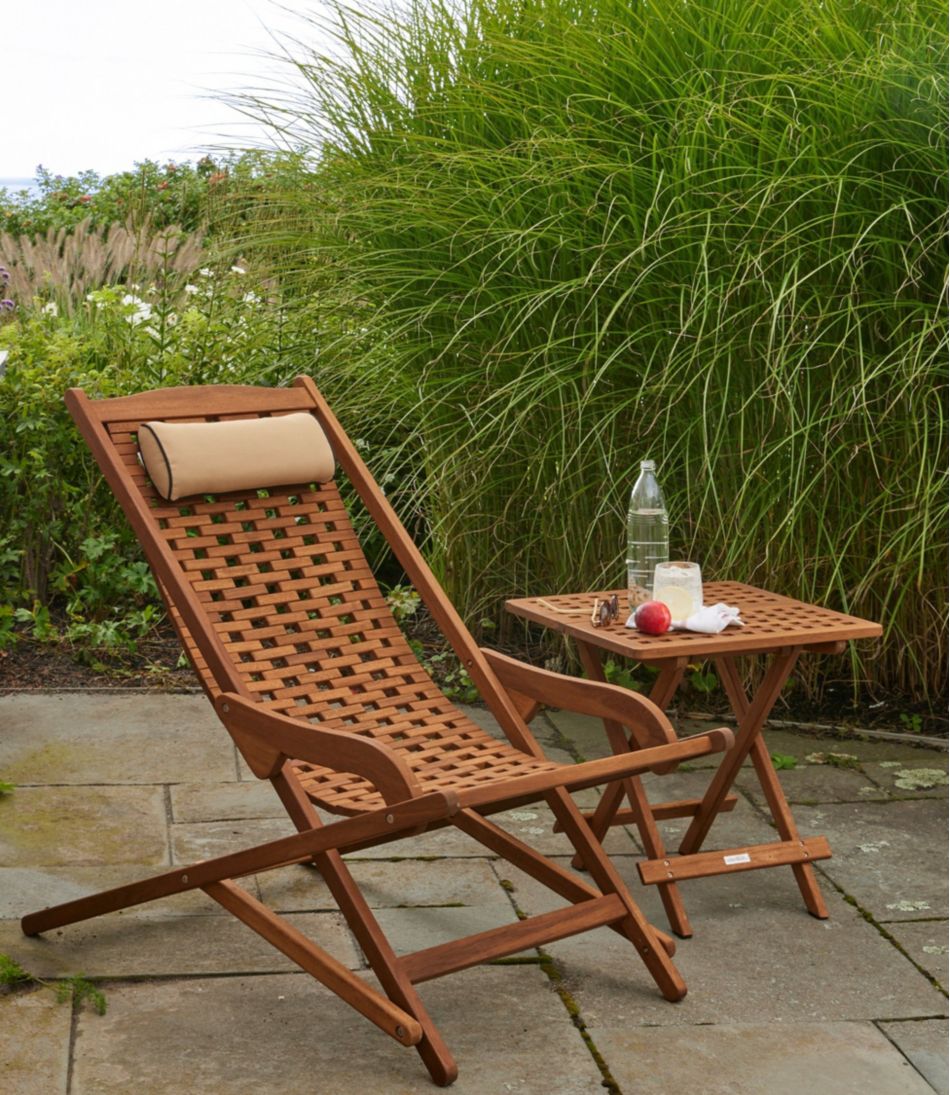L.L.Bean | Eucalyptus Folding Side Table