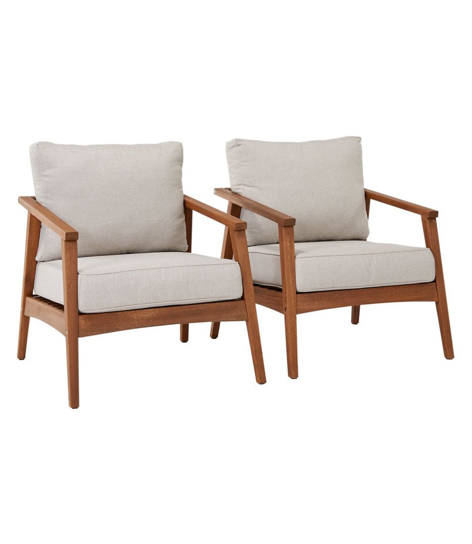 L.L.Bean | Eucalyptus Patio Chair, Set of Two