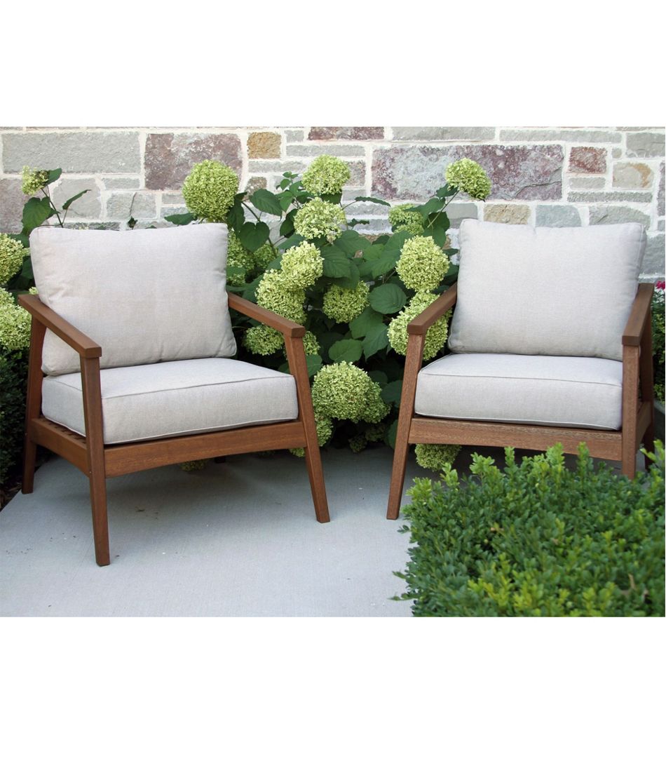 L.L.Bean | Eucalyptus Patio Chair, Set of Two
