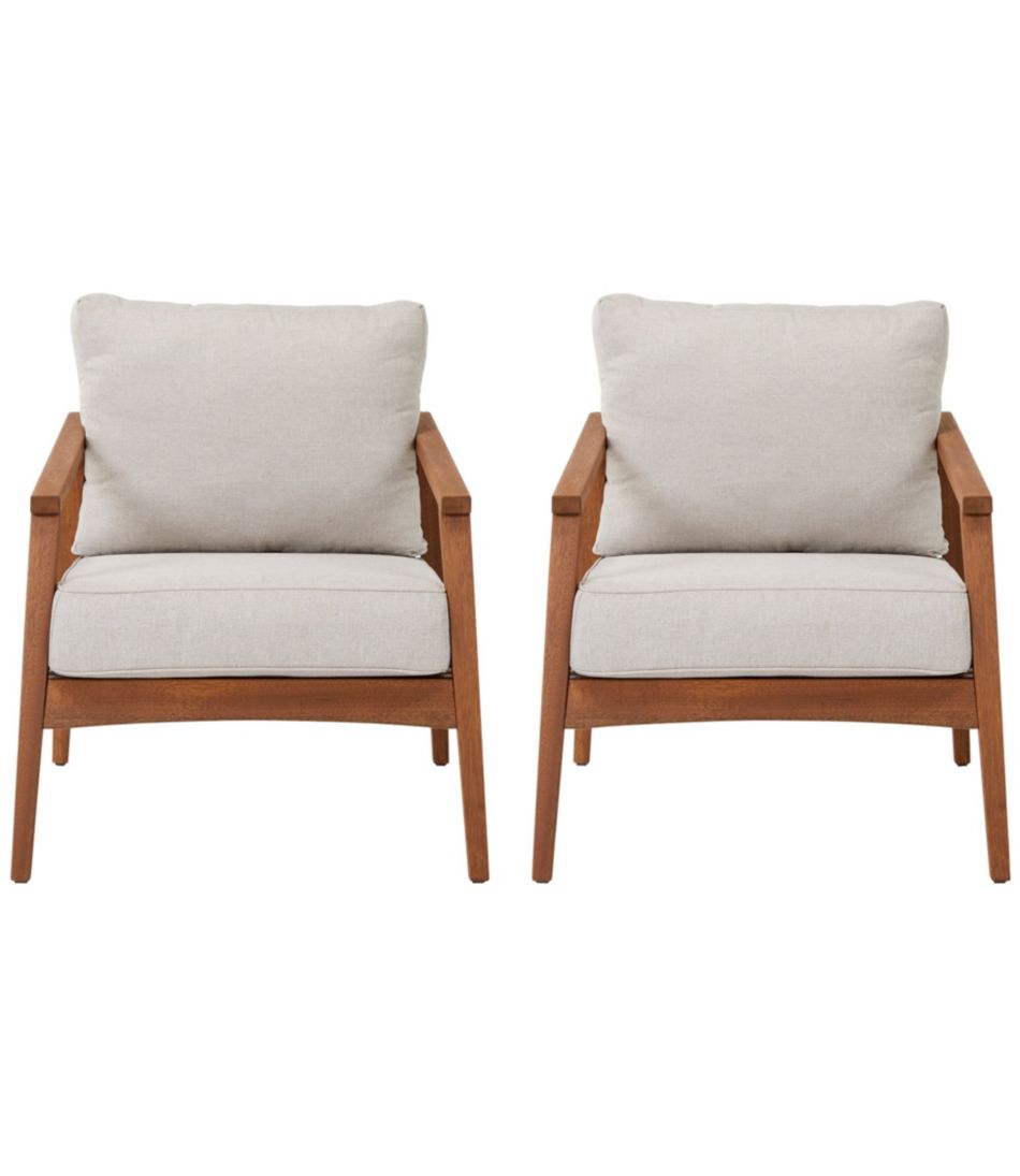 L.L.Bean | Eucalyptus Patio Chair, Set of Two