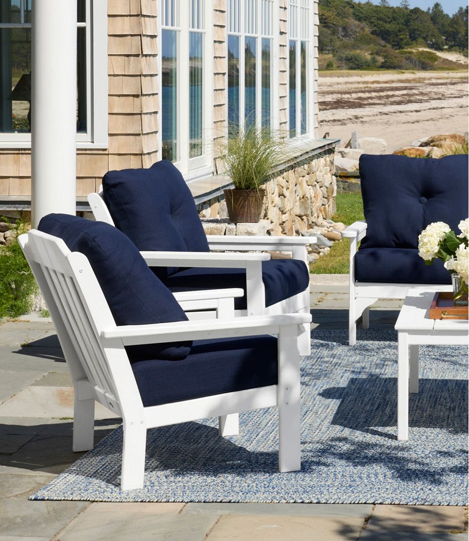 L.L.Bean | All-Weather Patio Chair with Textured Cushion