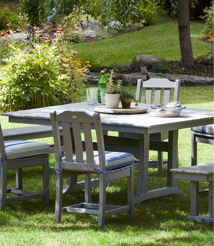 L.L.Bean | All-Weather Farmhouse Table, Square, 8-Person