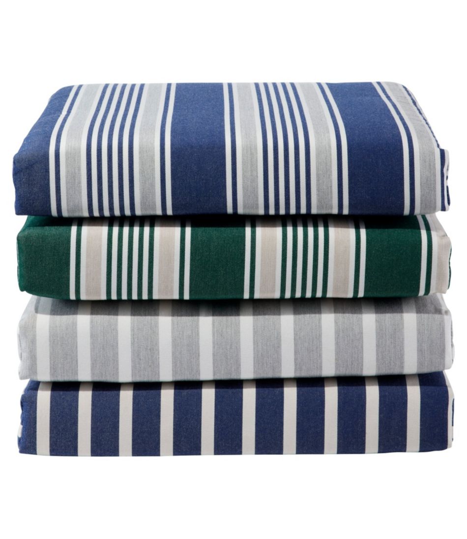 L.L.Bean | Casco Bay Cushion for All-Weather Armless/Folding Chair, Stripe