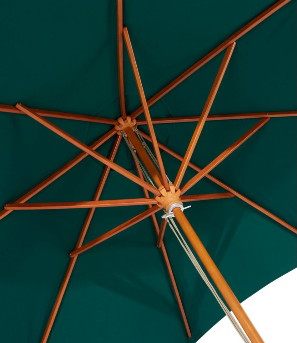L.L.Bean | Sunbrella Market Umbrella, Wood