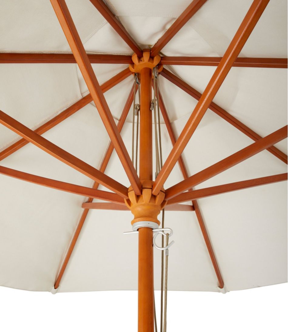 L.L.Bean | Sunbrella Market Umbrella, Wood