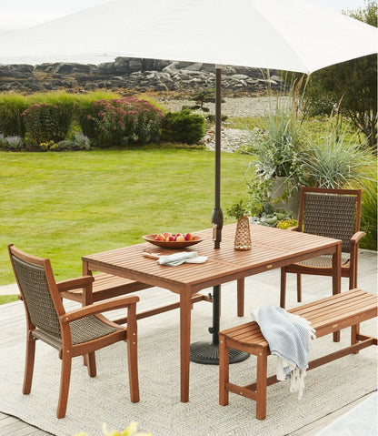 L.L.Bean | Wicker Eucalyptus Dining Chair