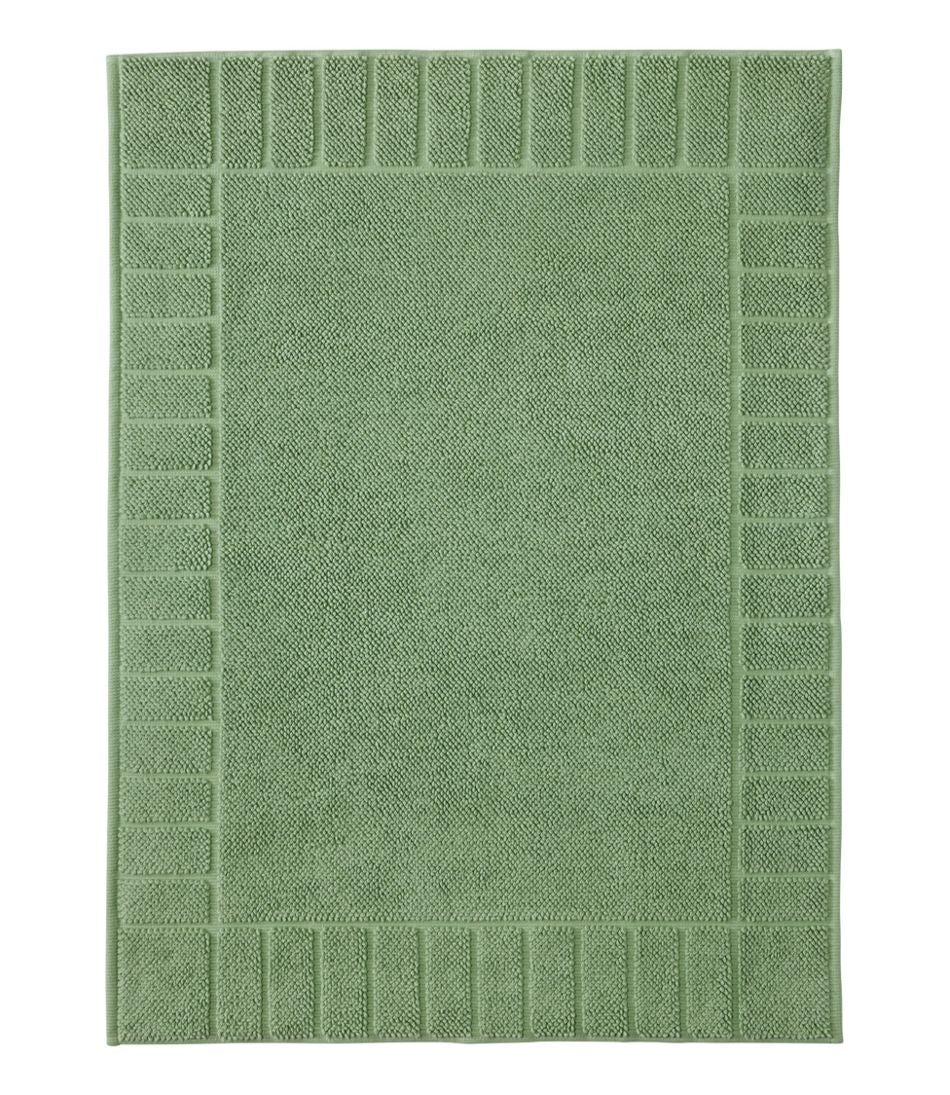 L.L.Bean | Organic Cotton Textured Bordered Bath Mat