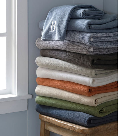 L.L.Bean | Organic Textured Cotton Towel, Marled