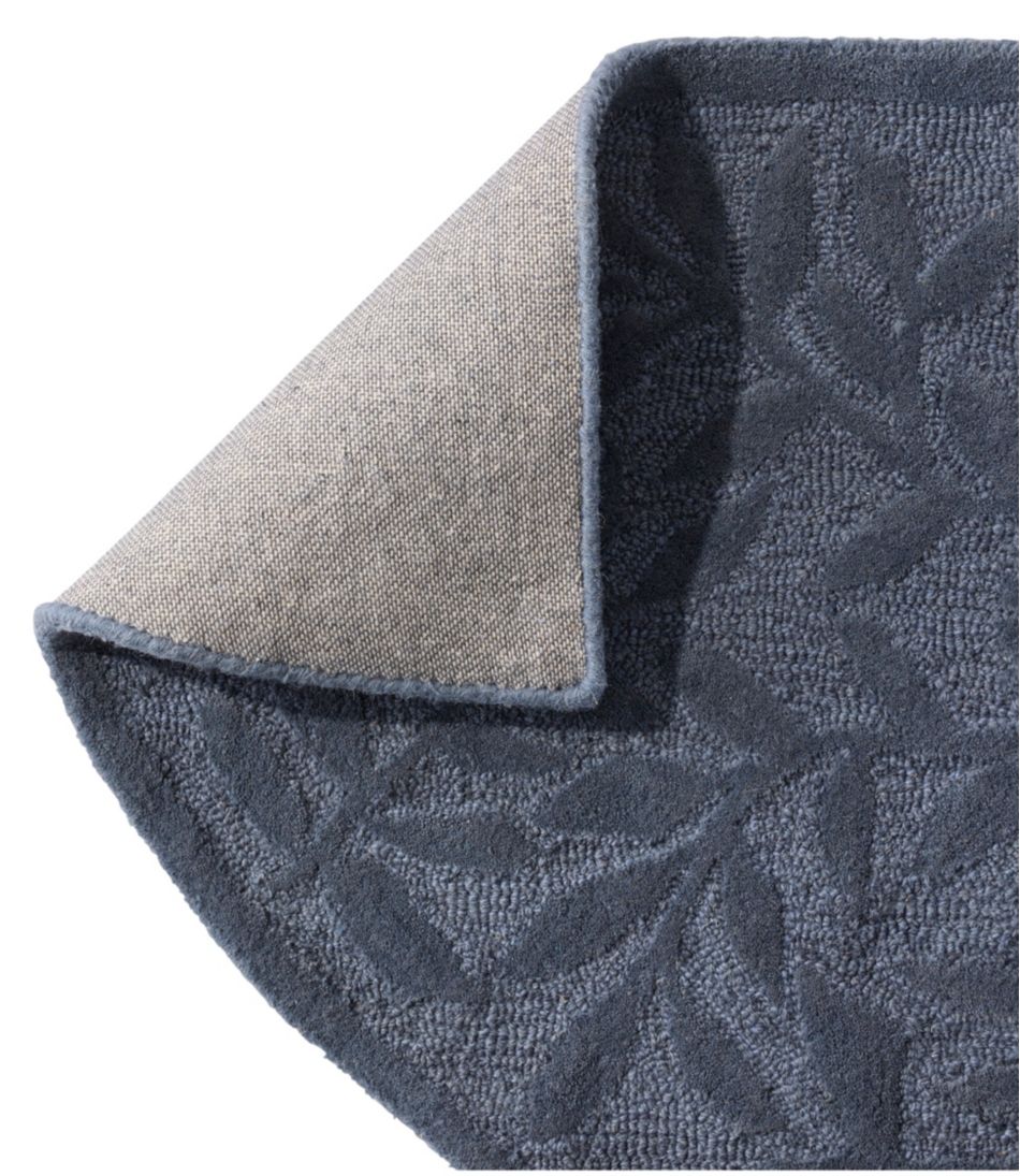L.L.Bean | Wool Hearth Rug, Crescent, Leaf