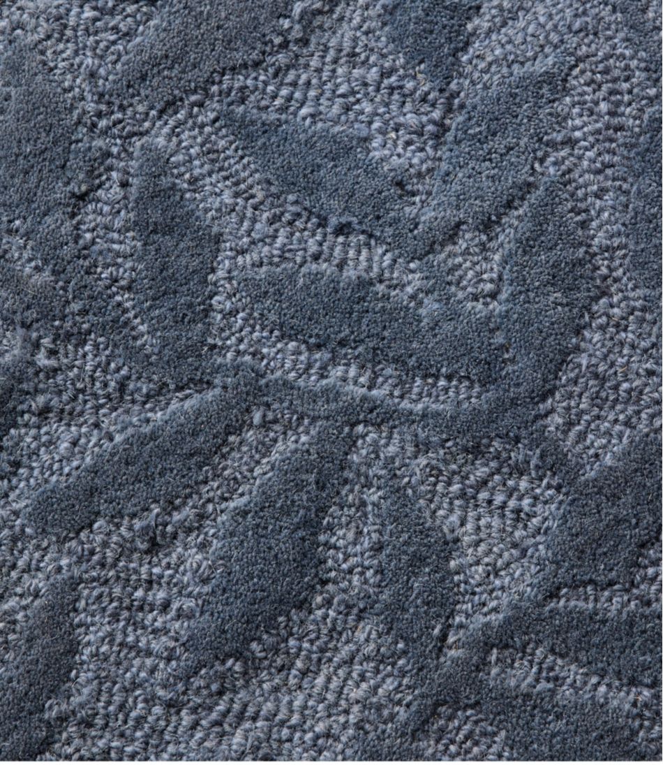 L.L.Bean | Wool Hearth Rug, Crescent, Leaf