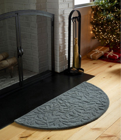 L.L.Bean | Wool Hearth Rug, Crescent, Leaf