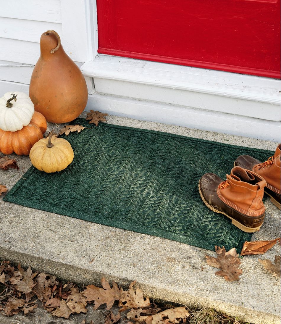 L.L.Bean | Everyspace Recycled Waterhog Doormat, Trees