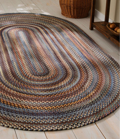 L.L.Bean | L.L.Bean Braided Wool Rug, Oval
