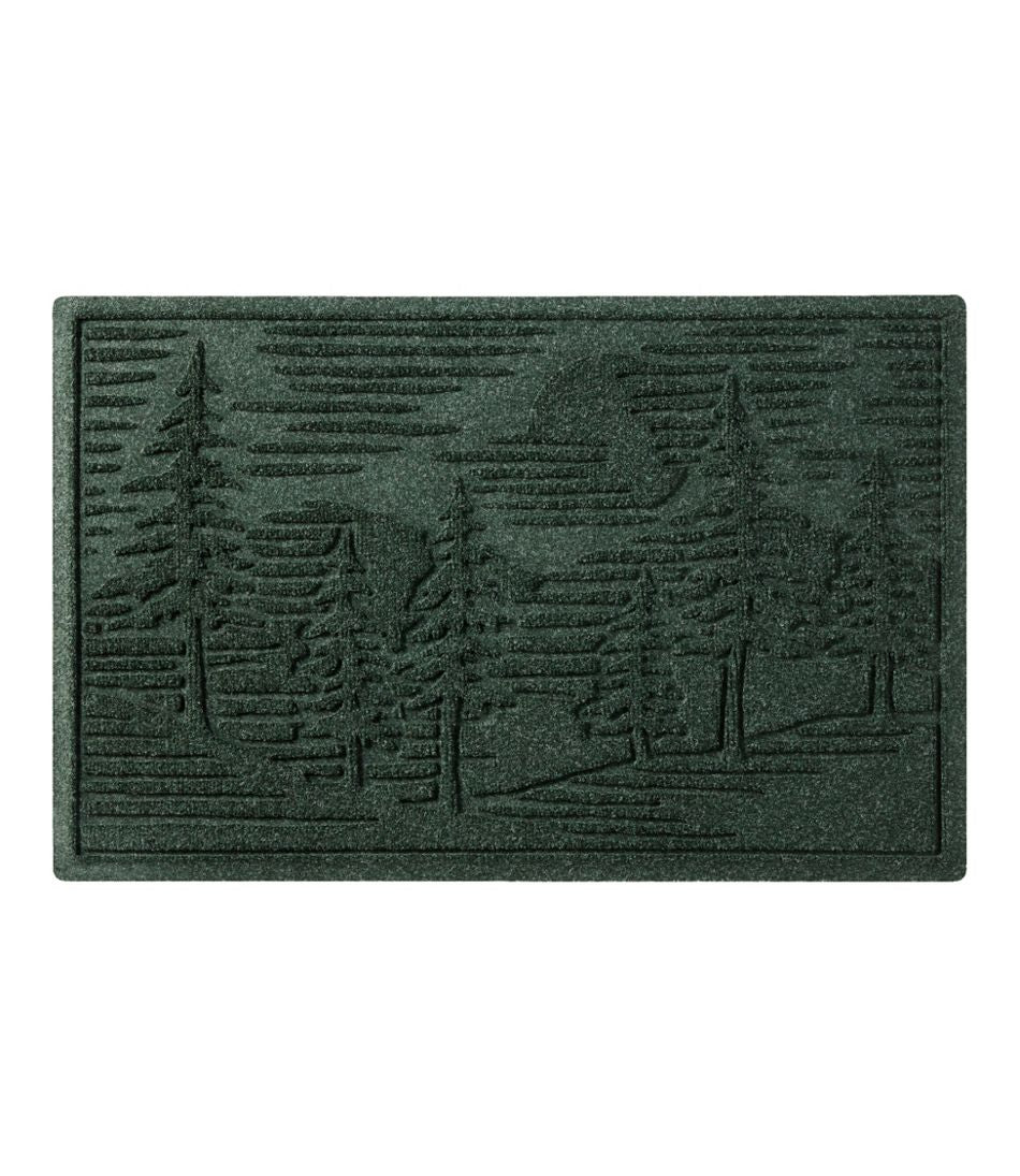 L.L.Bean | Everyspace Recycled Waterhog Doormat, Pine Trees