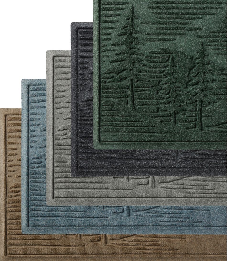 L.L.Bean | Everyspace Recycled Waterhog Doormat, Pine Trees