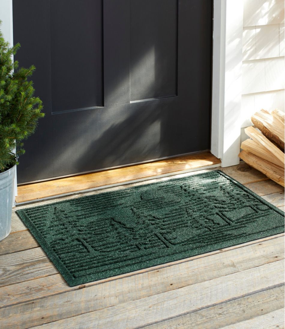 L.L.Bean | Everyspace Recycled Waterhog Doormat, Pine Trees
