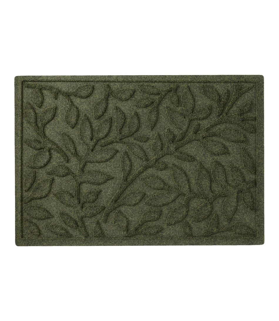 L.L.Bean | Heavyweight Recycled Waterhog Doormat, Woodland Leaf