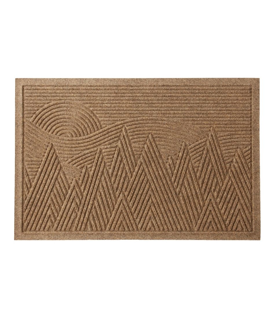 L.L.Bean | Everyspace Recycled Waterhog Doormat, Mountain Scene