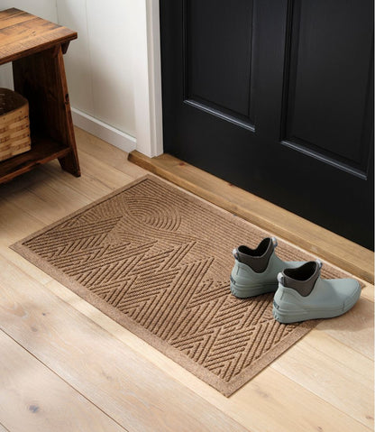 L.L.Bean | Everyspace Recycled Waterhog Doormat, Mountain Scene