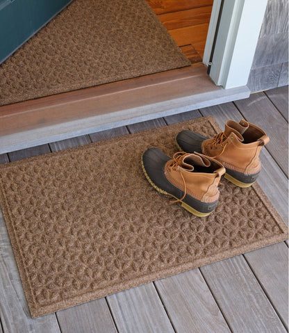 L.L.Bean | Heavyweight Recycled Waterhog Doormat, Blooming Circles