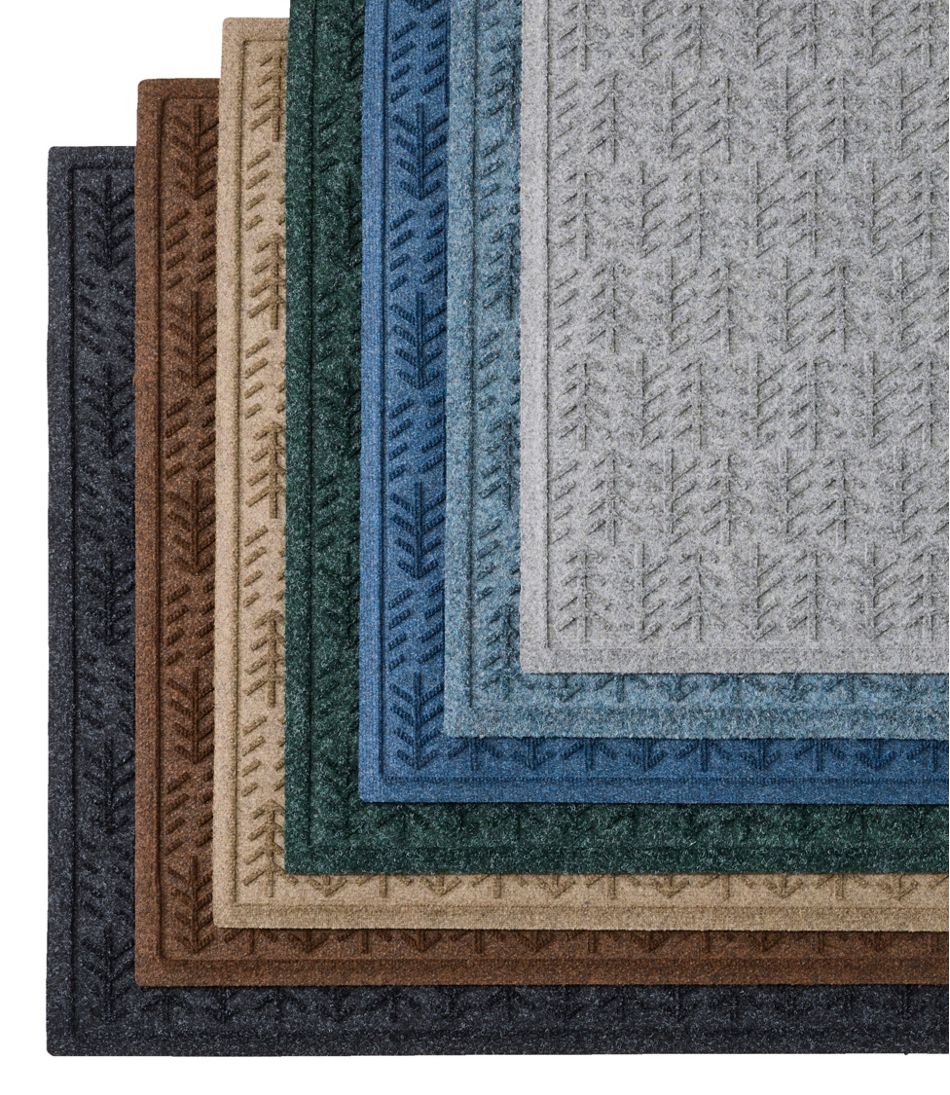 L.L.Bean | Everyspace Recycled Waterhog Mat, Square, Trees