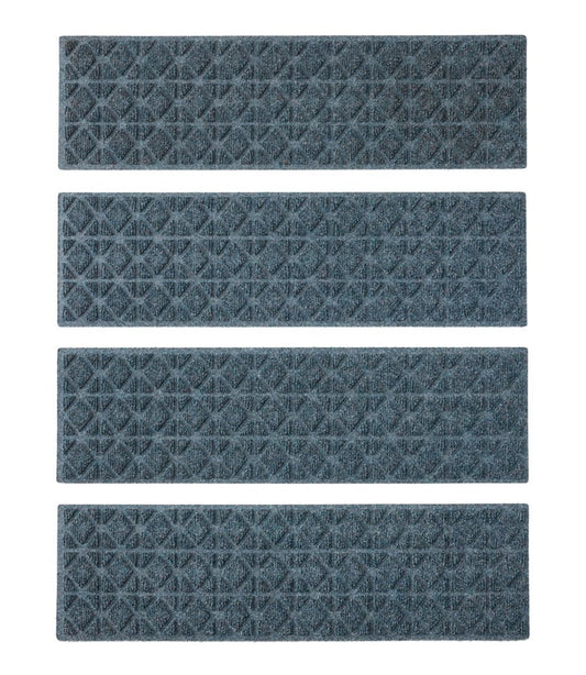 L.L.Bean | Everyspace Recycled Waterhog Mat, Stair Treads, Set of Four, Tiles