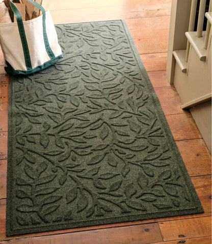 L.L.Bean | Heavyweight Recycled Waterhog Mat Runner, Woodland Leaf