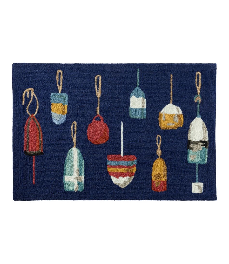 L.L.Bean | Indoor/Outdoor Vacationland Rug, Buoys