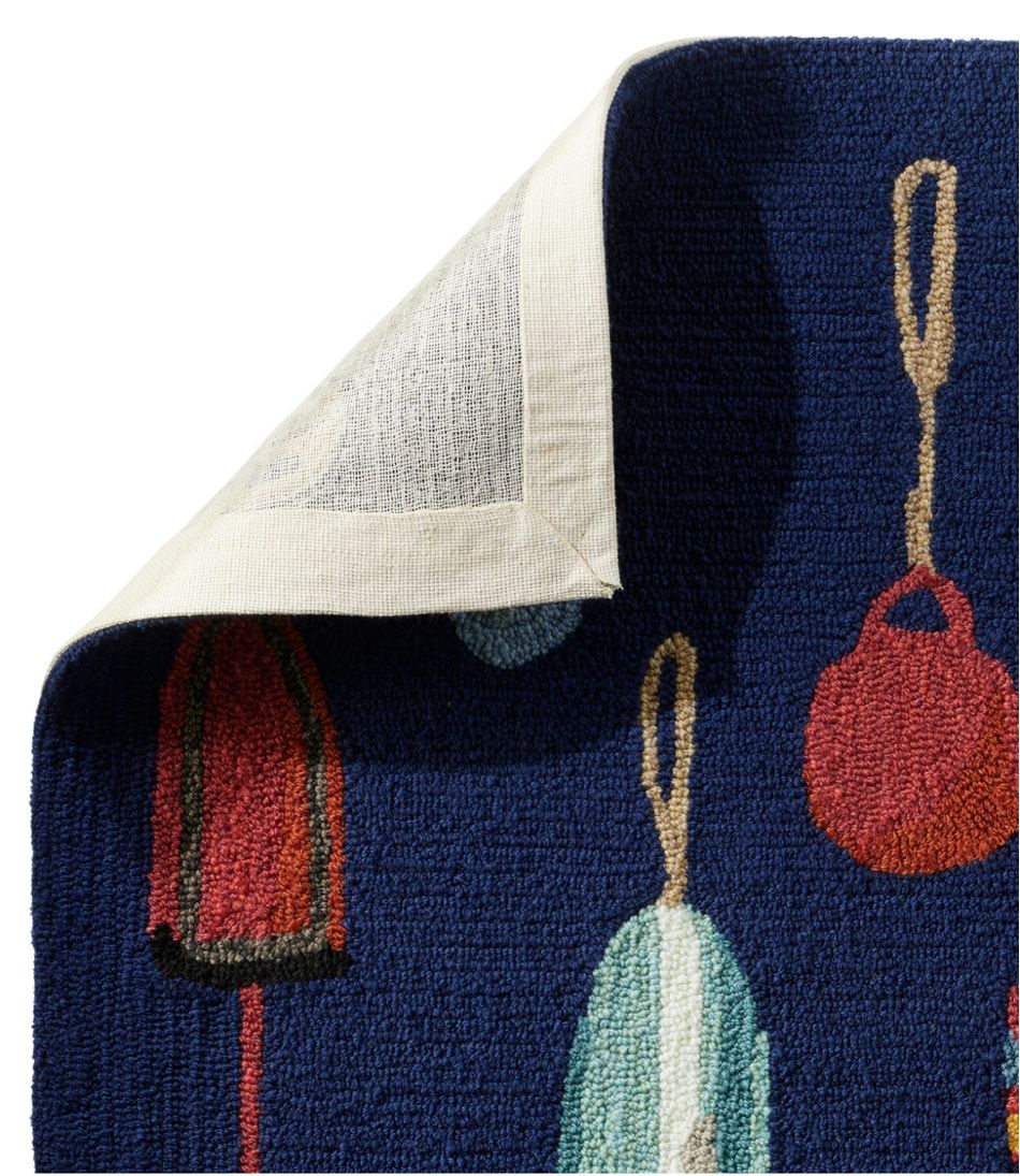 L.L.Bean | Indoor/Outdoor Vacationland Rug, Buoys