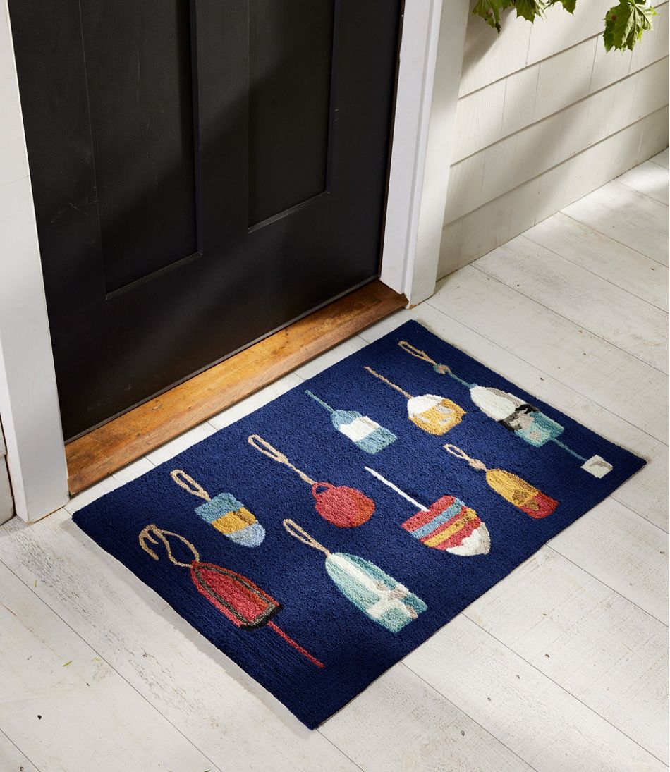 L.L.Bean | Indoor/Outdoor Vacationland Rug, Buoys
