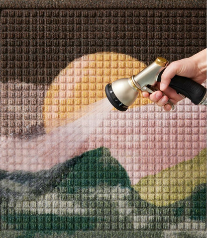 L.L.Bean | Printed Recycled Waterhog Doormat, Sunset