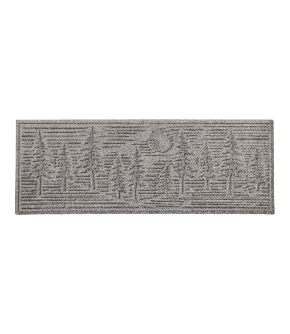 L.L.Bean | Everyspace Recycled Waterhog Wide Doormat, Pine Trees