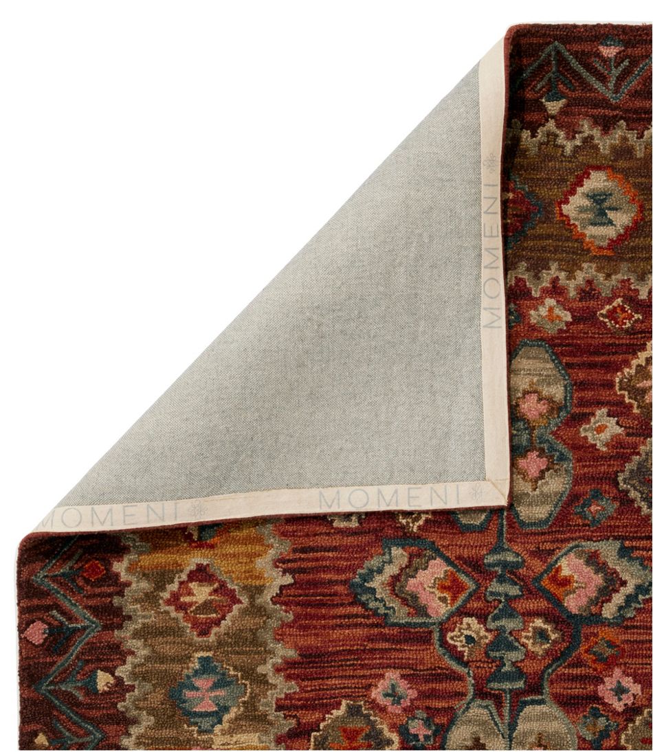 L.L.Bean | Double Border Wool Hooked Rug, Sienna Multi