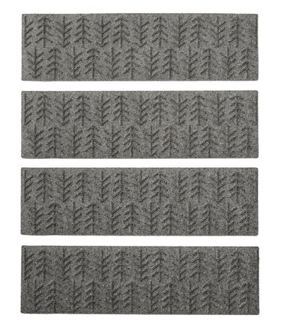 L.L.Bean | Everyspace Recycled Waterhog Mat, Stair Treads, Set of Four, Trees