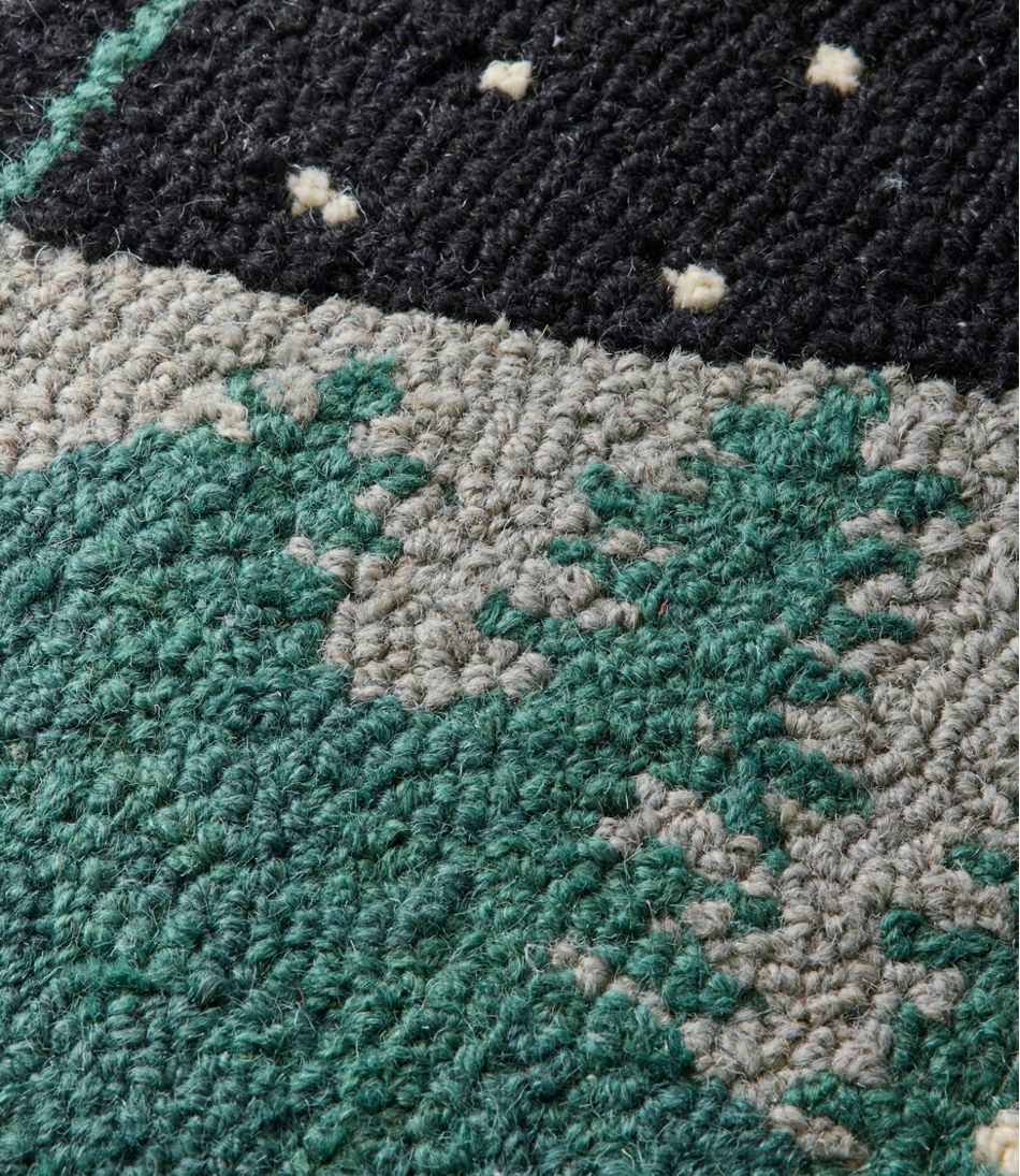 L.L.Bean | Wool Hooked Novelty Rug, Winter Woods