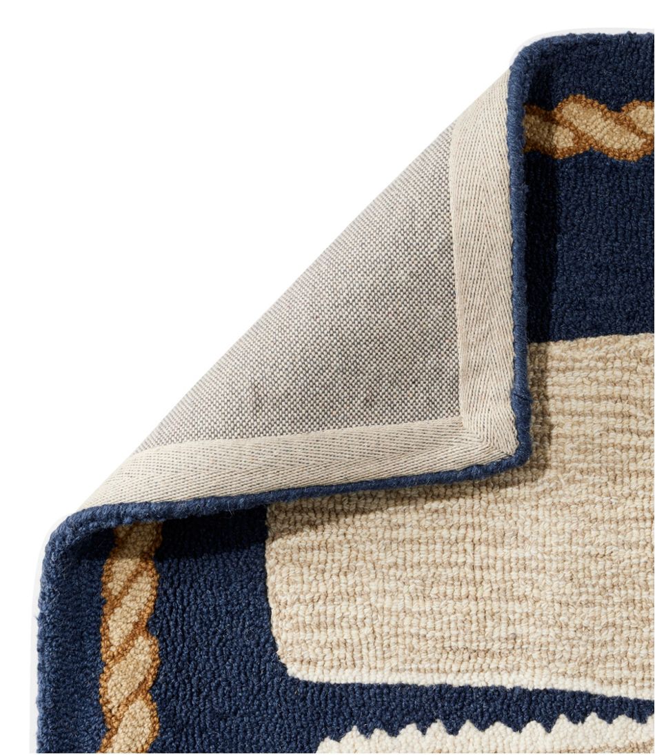 L.L.Bean | Wool Hooked Novelty Runner, Whale