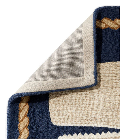 L.L.Bean | Wool Hooked Novelty Runner, Whale
