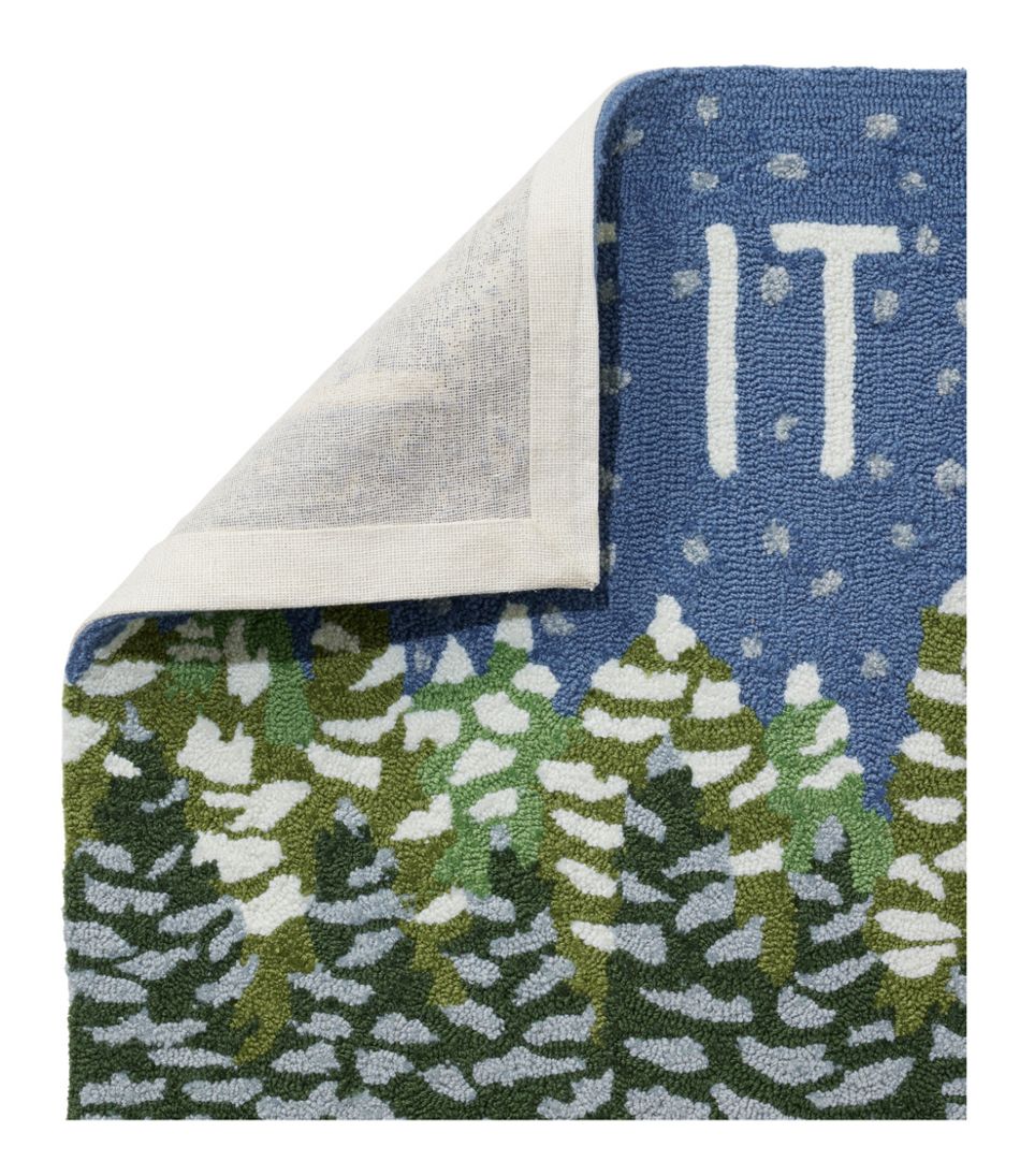 L.L.Bean | Indoor/Outdoor Vacationland Runner, Frosted Trees