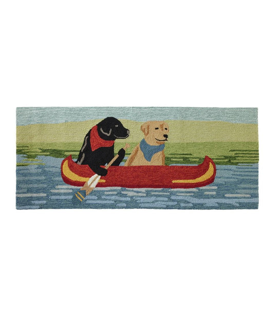 L.L.Bean | Indoor/Outdoor Vacationland Runner, Dog Canoe