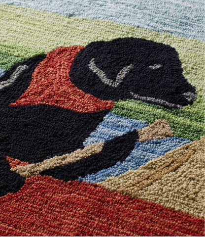 L.L.Bean | Indoor/Outdoor Vacationland Runner, Dog Canoe