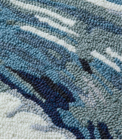L.L.Bean | Indoor/Outdoor Vacationland Rug, Ocean Waves