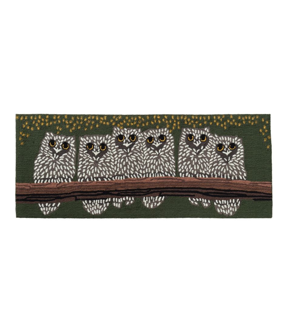 L.L.Bean | Indoor/Outdoor Vacationland Runner, Owls