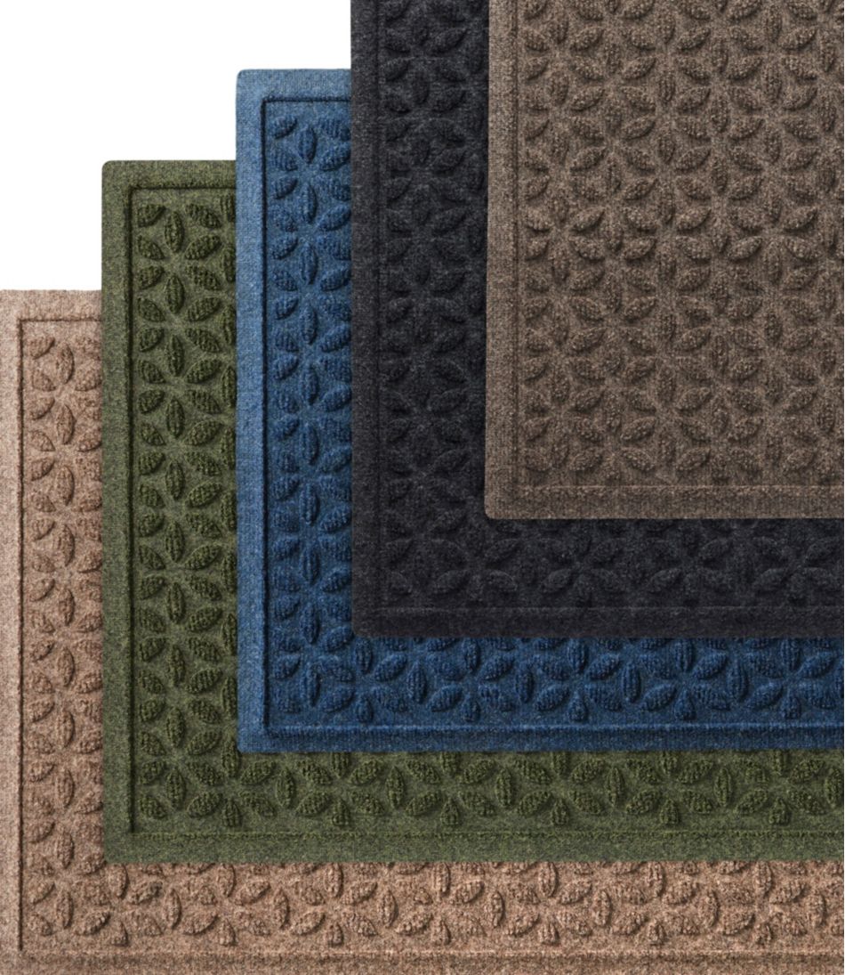 L.L.Bean | Heavyweight Recycled Waterhog Doormat, Blooming Circles, Personalized