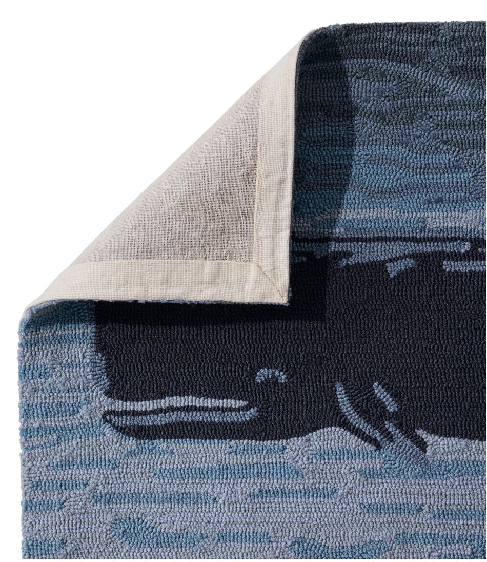 L.L.Bean | Indoor/Outdoor Vacationland Rug, Coastal Whale